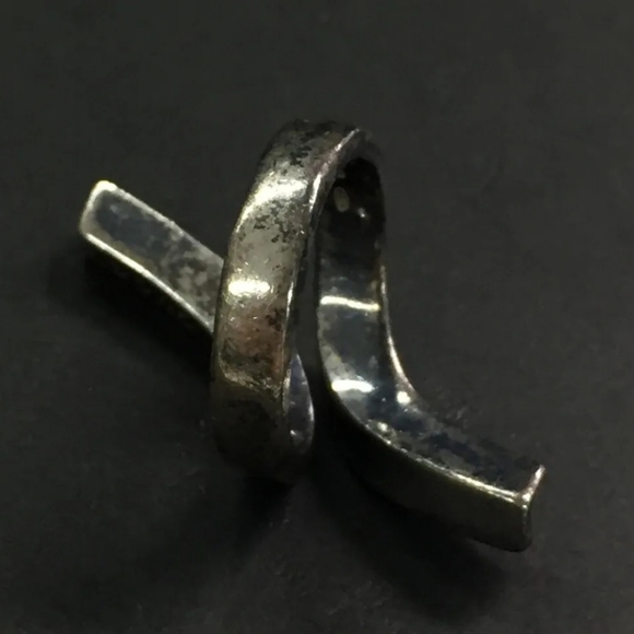 GUCCI G Logo Silver 925 Bent Ring ISO sz:47  /6Q0159 - Picture 4 of 8